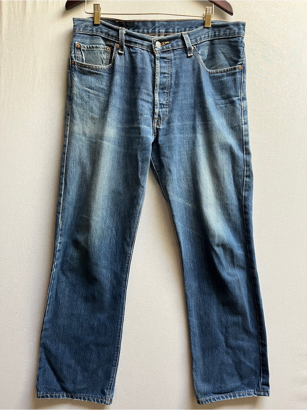 Levi's 501 Original Straight Leg Button Fly Jeans Size 36